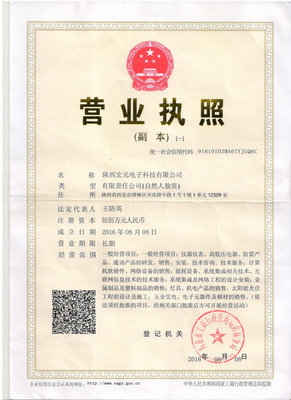 陜西宏元電子科技有限公司營業執照與科技信息咨詢服務概述
